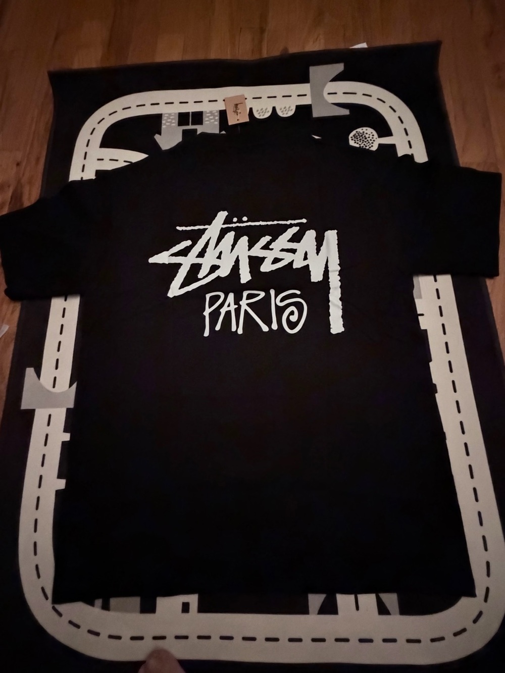Stüssy Paris Black Graphic Tee Size M